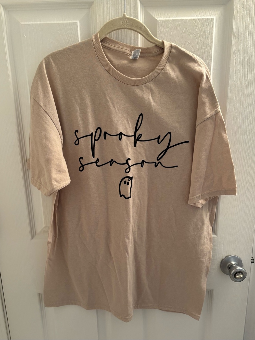 Spooky Season Graphic Tee in Beige